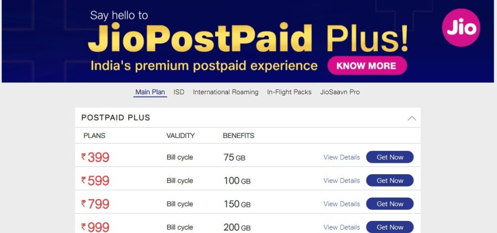 Jio-PostPaid-Plans